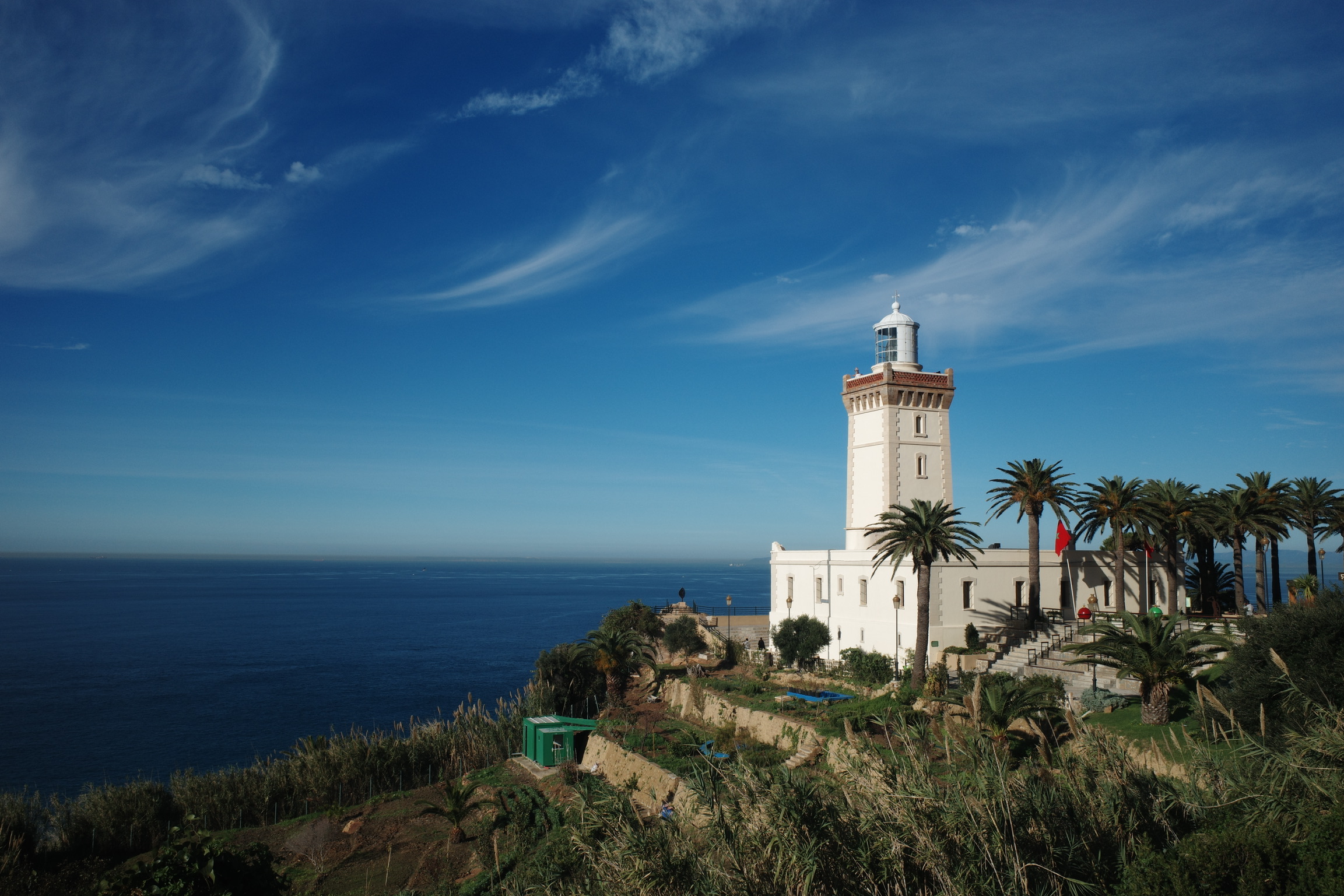 Tangier travel guide - View of the Mediterranean Sea and the Kasbah in Morocco